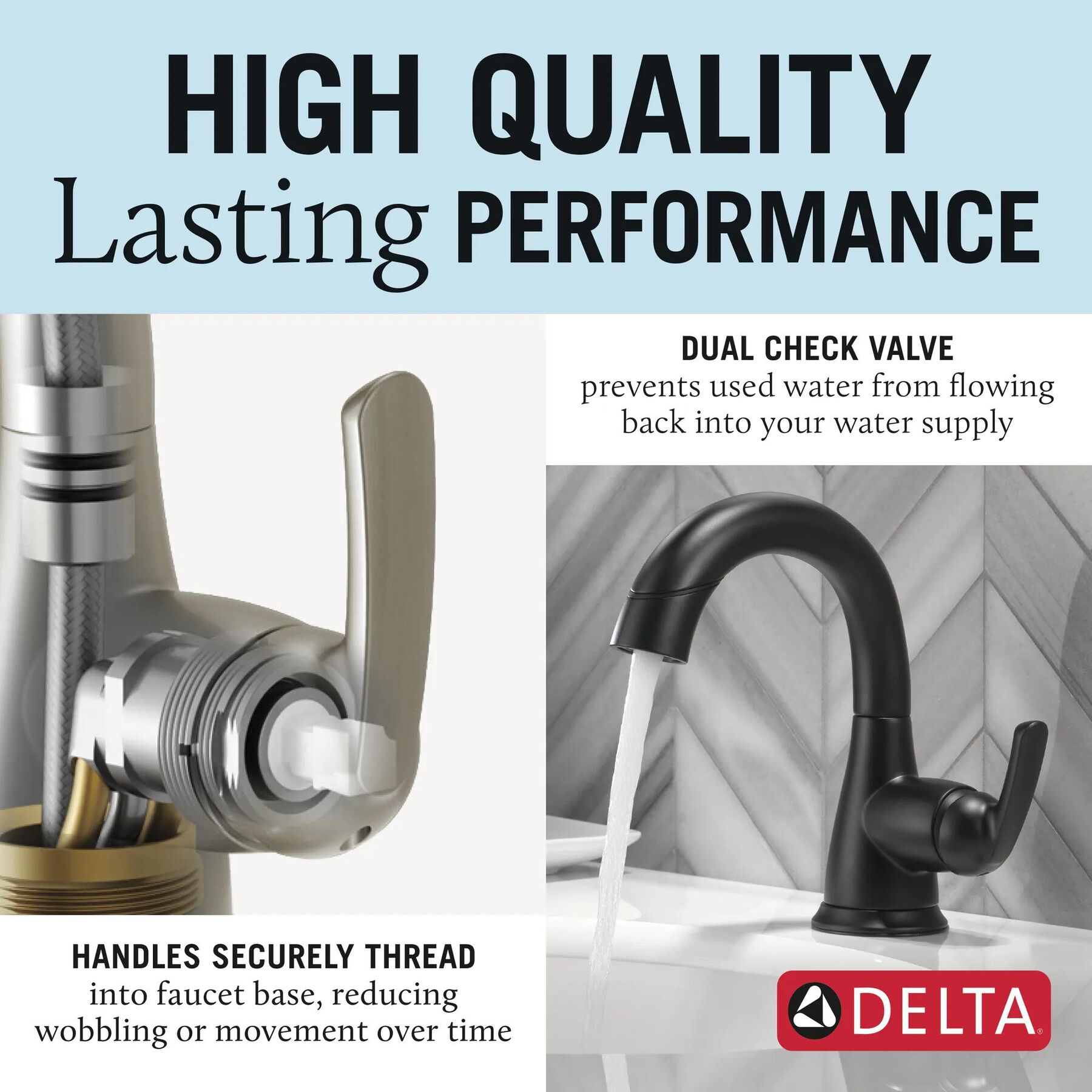 Single Handle Pull-Down Bathroom Faucet