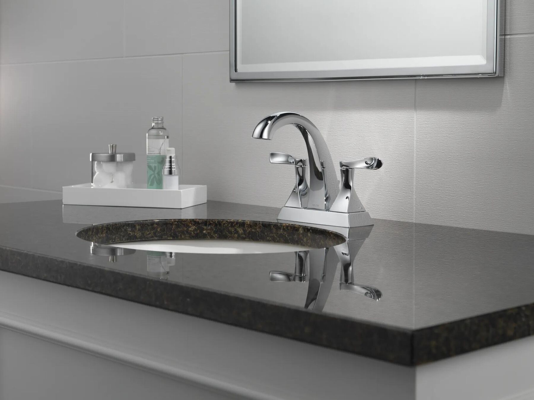 Two Handle Centerset Bathroom Faucet