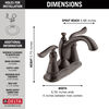 Two Handle Centerset Bathroom Faucet (Recertified)