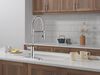 Single Handle Pull-Down Kitchen Faucet With Spring Spout