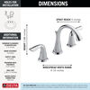 Two Handle Widespread Bathroom Faucet