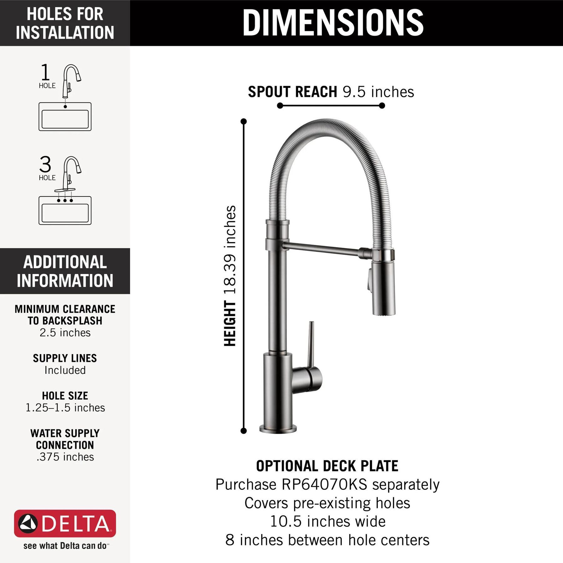 Pull-Down Kitchen Faucet (Recertified)