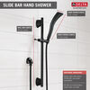H<sub>2</sub>Okinetic&reg; Single-Setting Slide Bar Hand Shower
