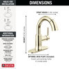 Single Handle Pull-Down Bathroom Faucet