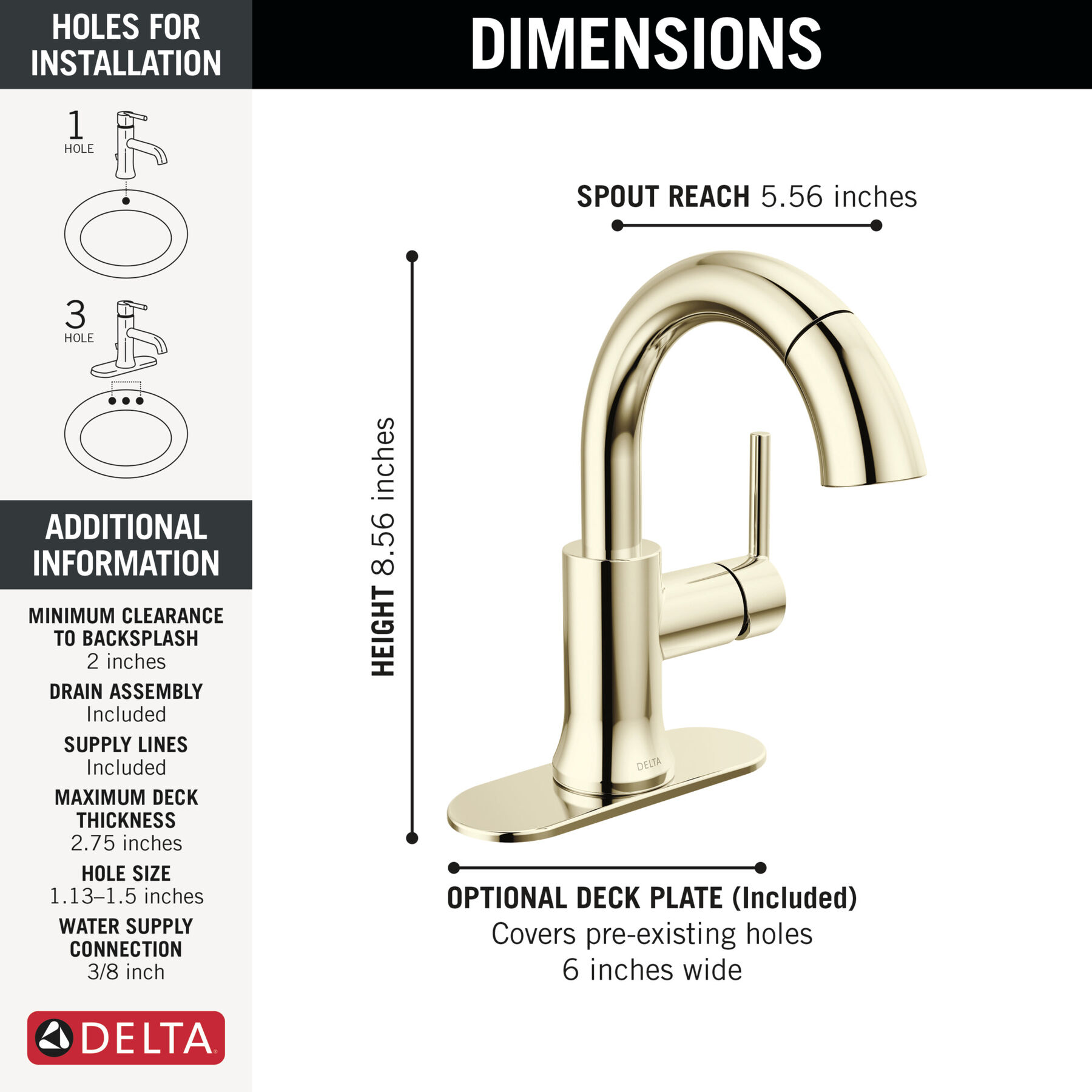 Single Handle Pull-Down Bathroom Faucet