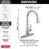 Single Handle Pull-Down Kitchen Faucet (Recertified)