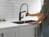 Single Handle Exposed Hose Kitchen Faucet