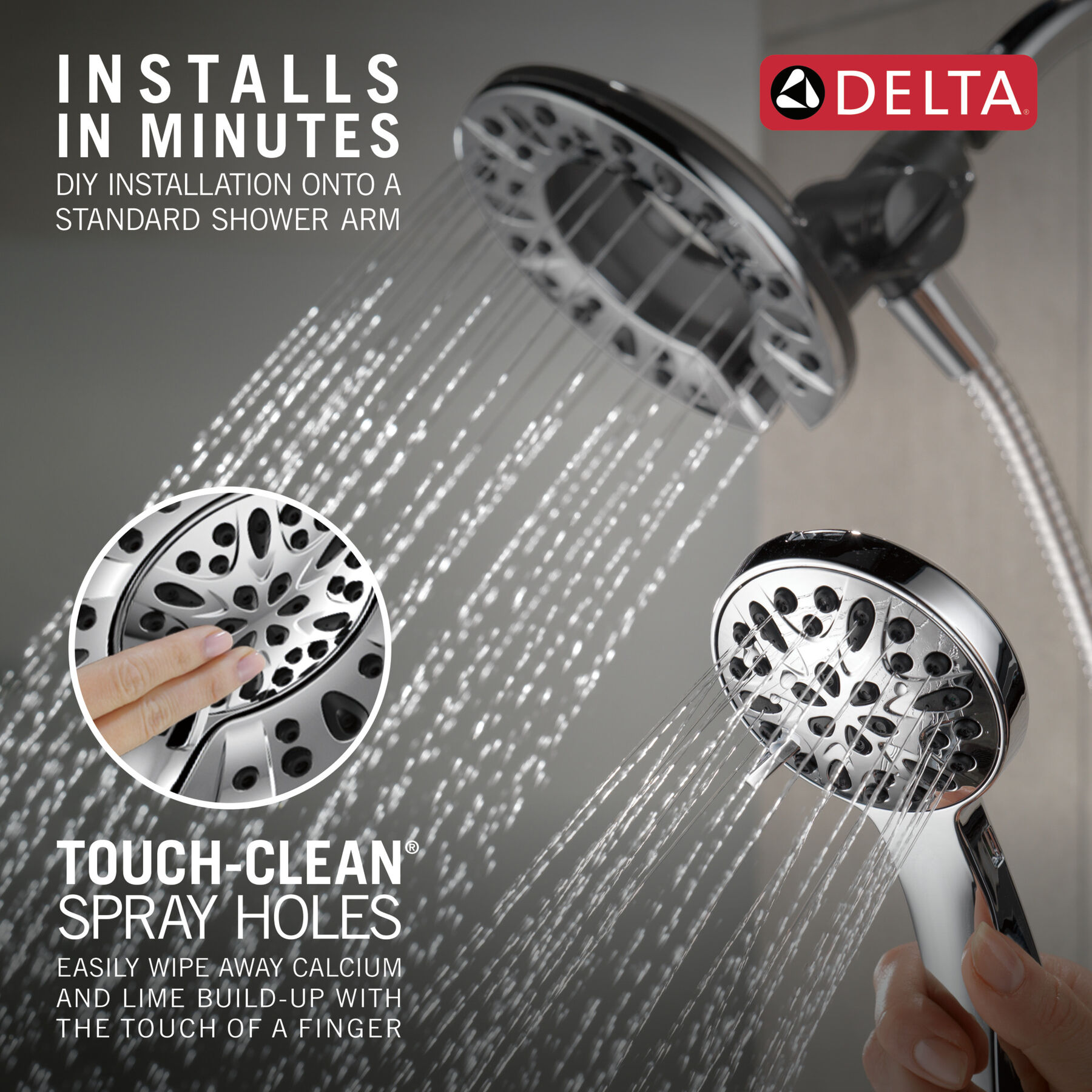 In2ition&reg; 4-Setting Two-in-One Shower