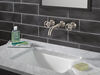 Two Handle Wall Mount Bathroom Faucet
