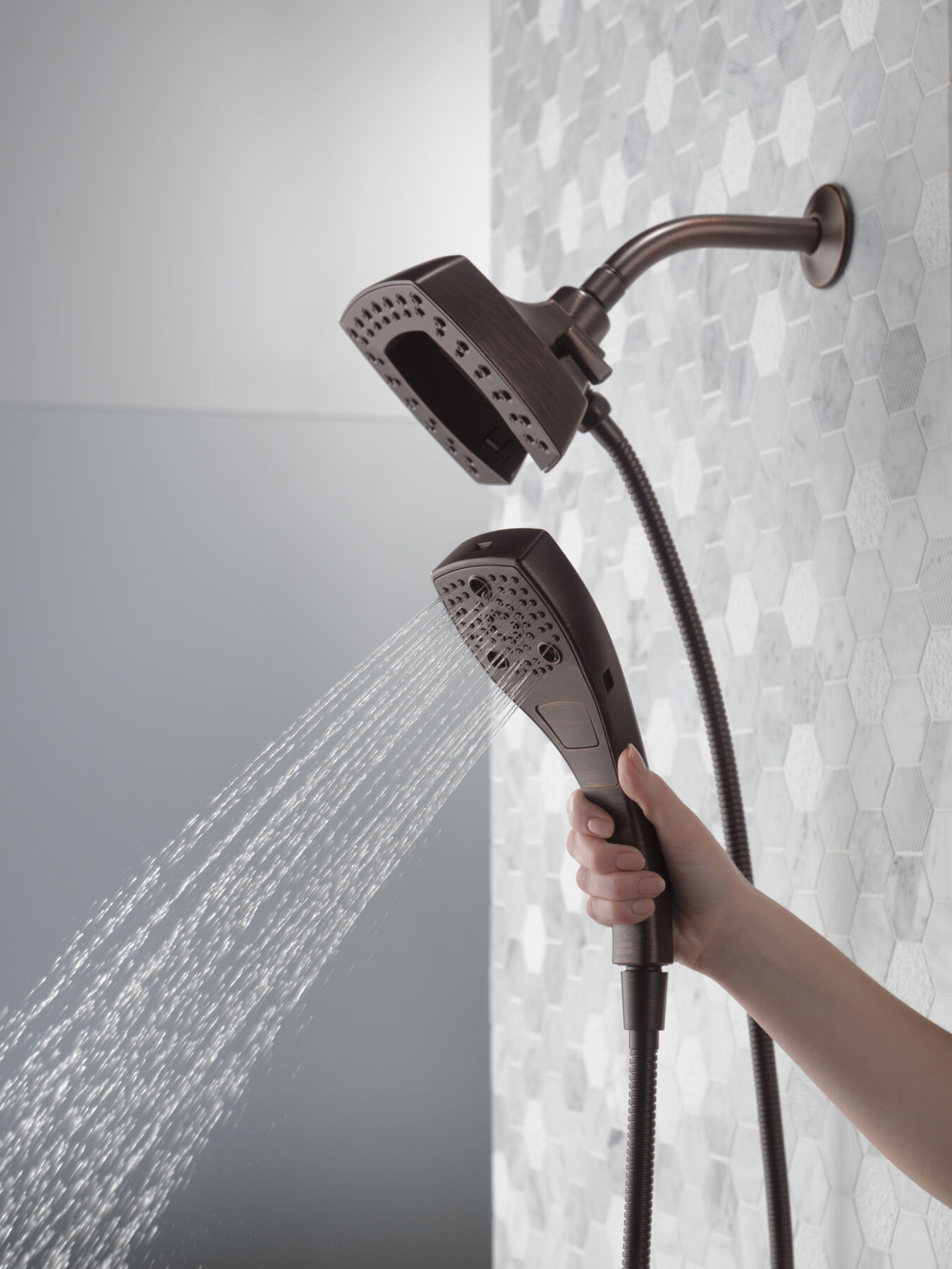 H<sub>2</sub>Okinetic&reg; In2ition&reg; 5-Setting Two-in-One Shower (Recertified)
