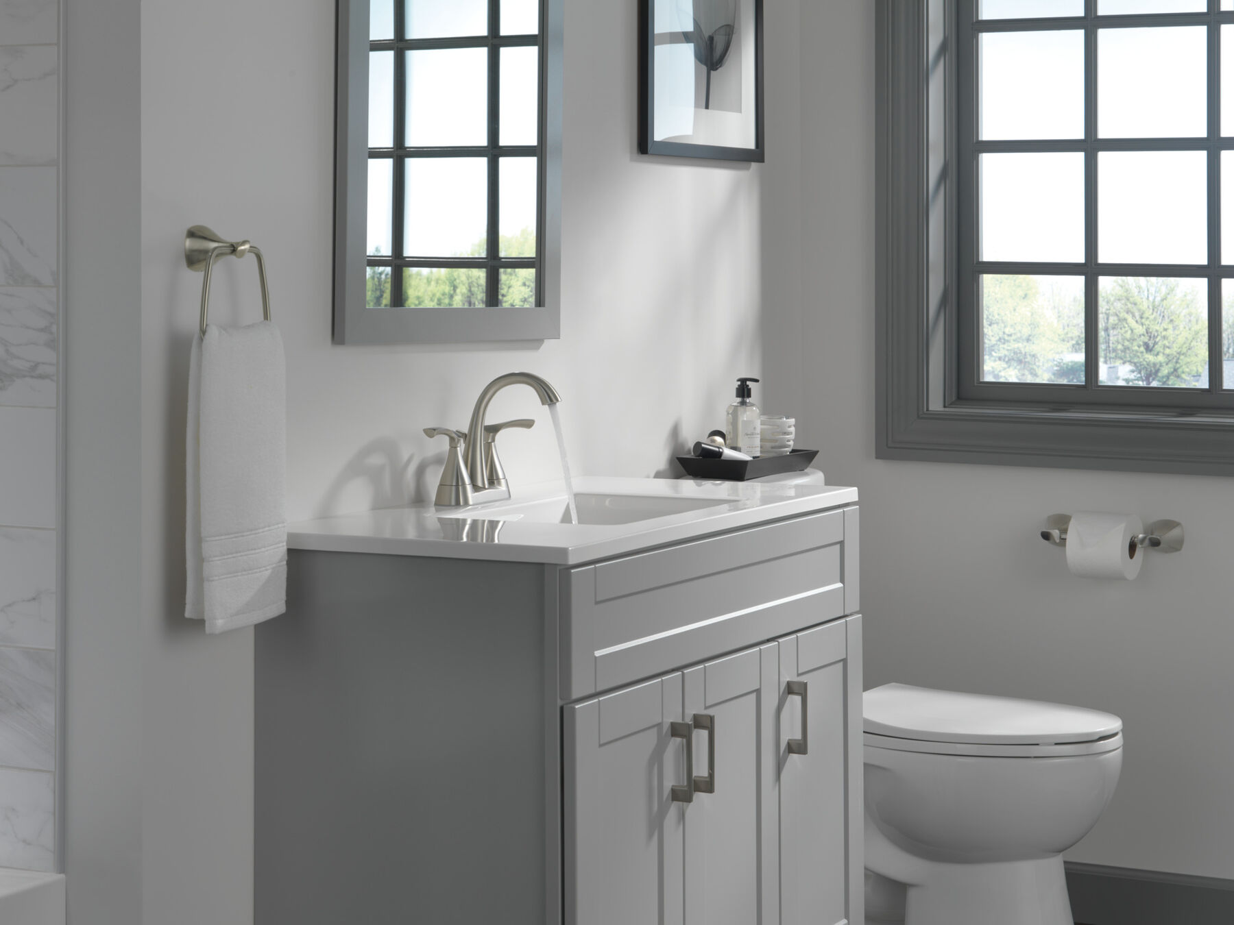 Two Handle Centerset Lavatory Faucet (Recertified)