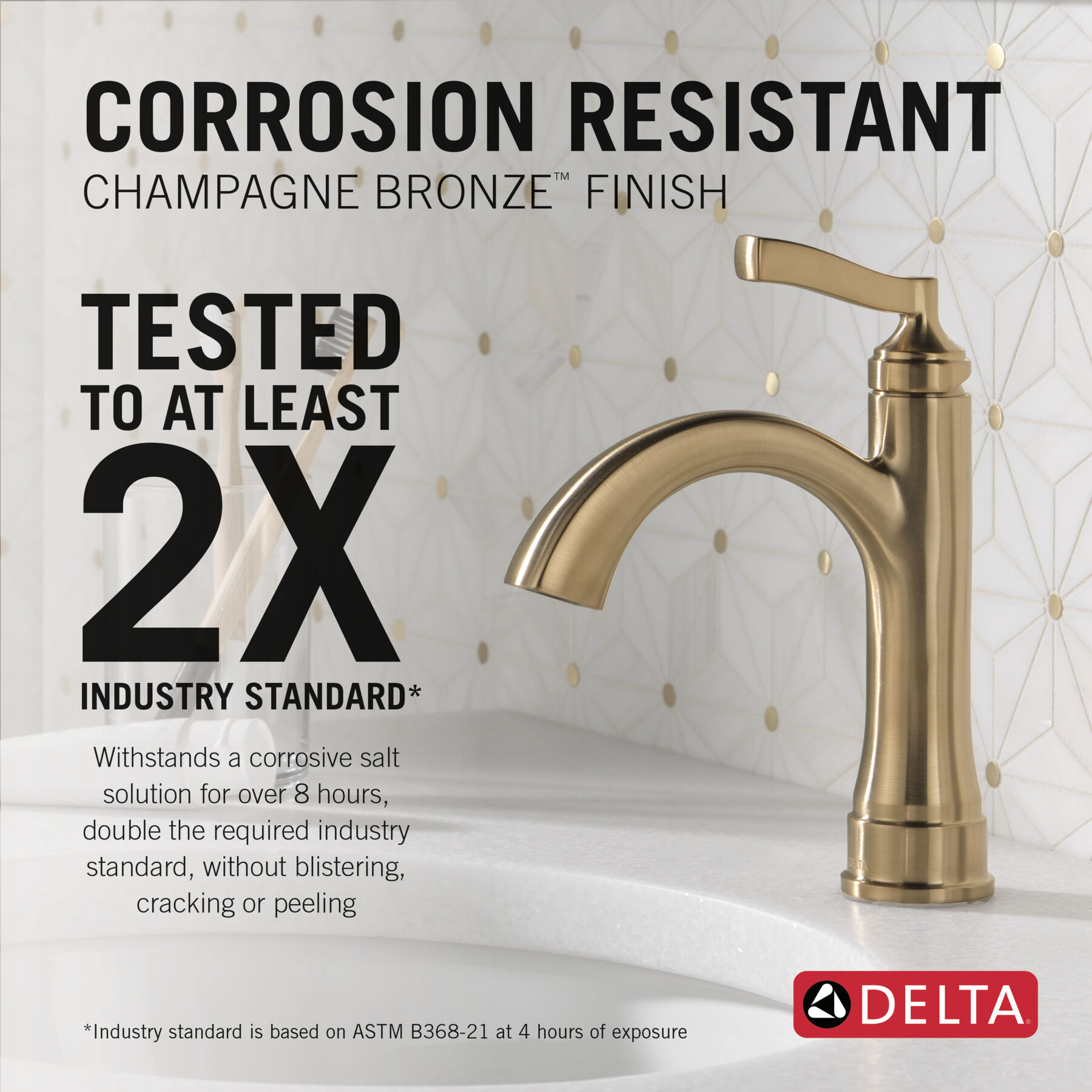 Single Handle Lavatory Faucet with 14 Series Shower Trim and Rough Bundle