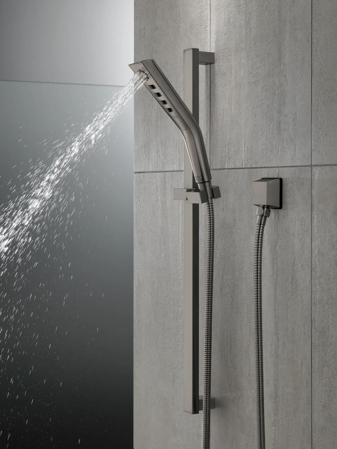 H<sub>2</sub>Okinetic&reg; 3-Setting Slide Bar Hand Shower