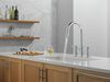 Two Handle Pull-Down Bridge Kitchen Faucet