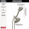 5-Setting Two-in-One Combination Shower with Additional Mount