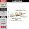 Two Handle Wall Mount Bathroom Faucet Trim
