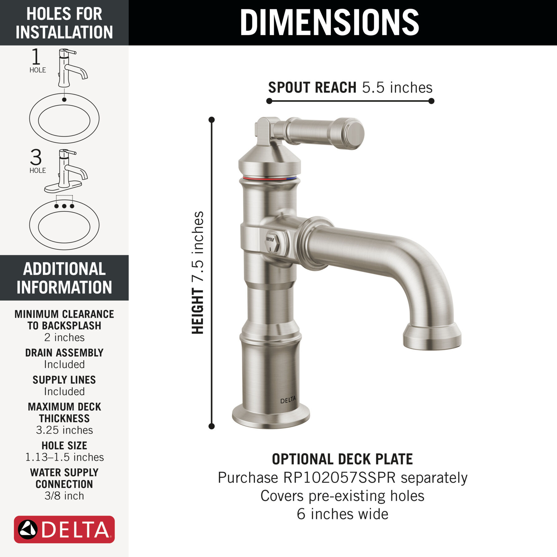 Single Handle Bathroom Faucet