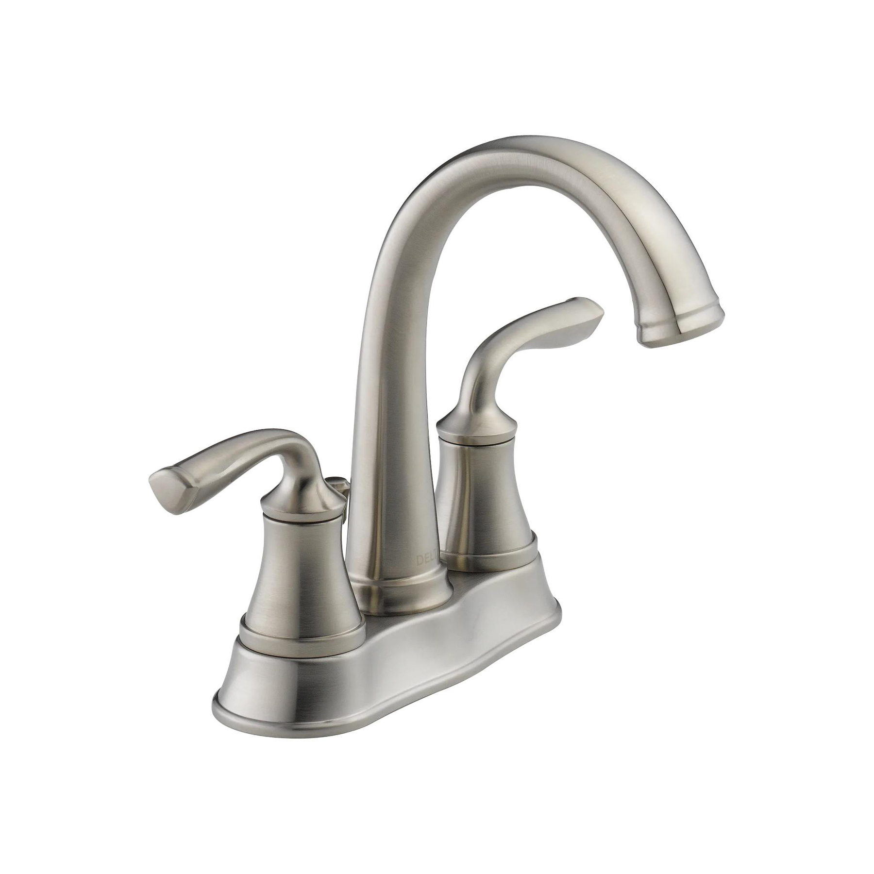 Two Handle Centerset Bathroom Faucet in Stainless 25716LF-SS-ECO