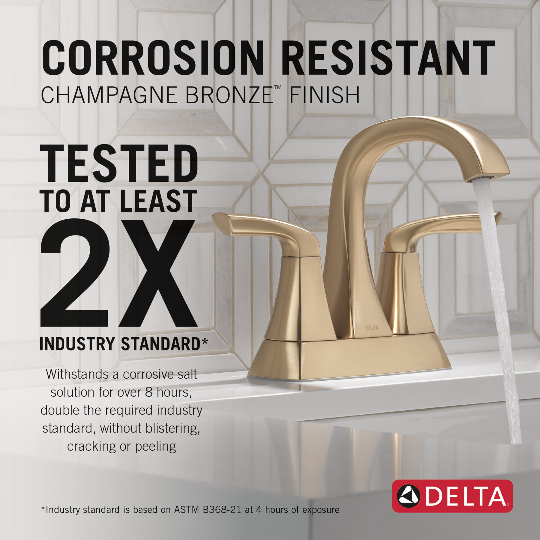 Centerset Lavatory Faucet with 14 Series Tub Shower Trim Bundle