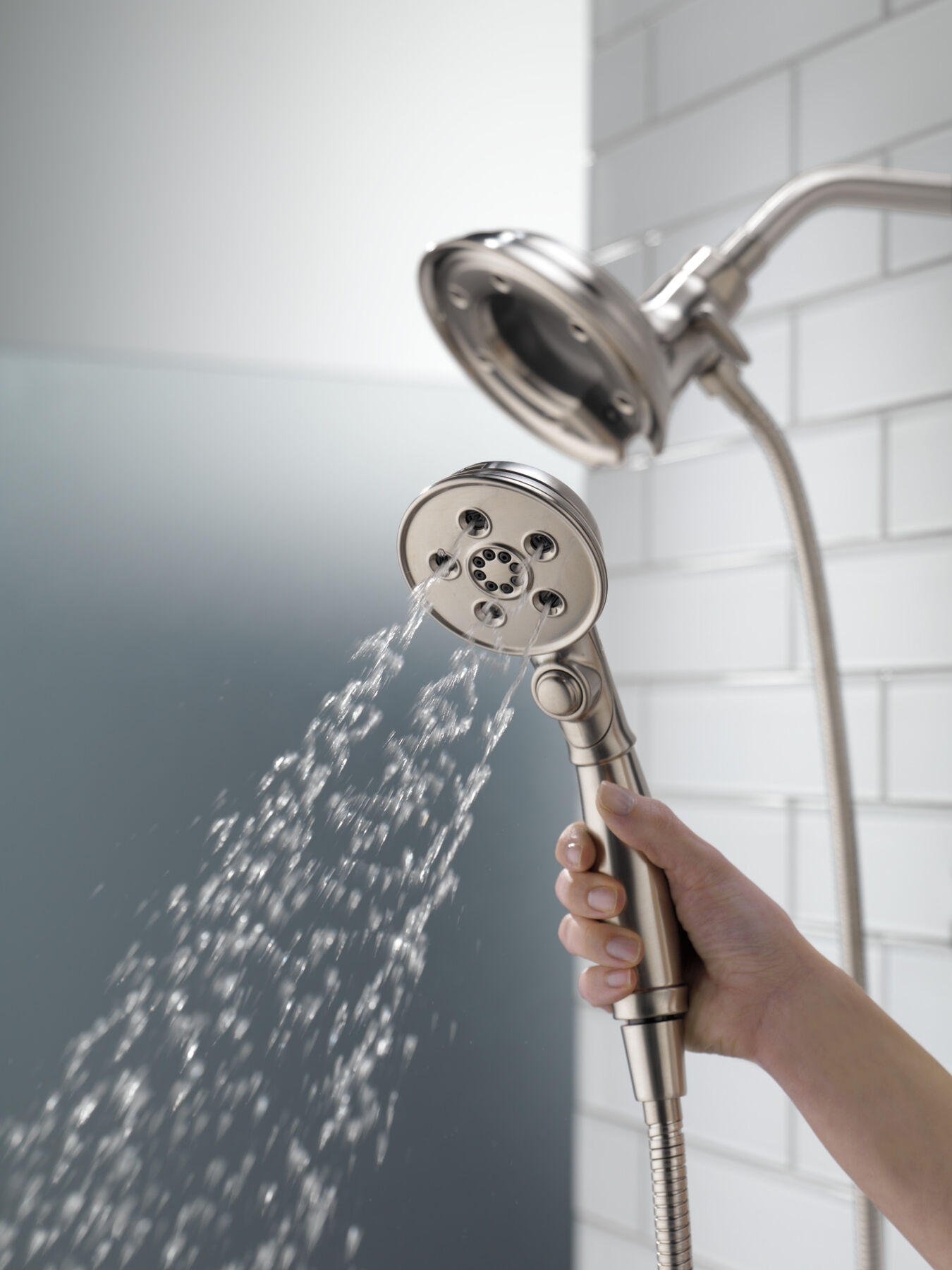 H<sub>2</sub>Okinetic&reg; In2ition&reg; 4-Setting Two-in-One Shower (Recertified)