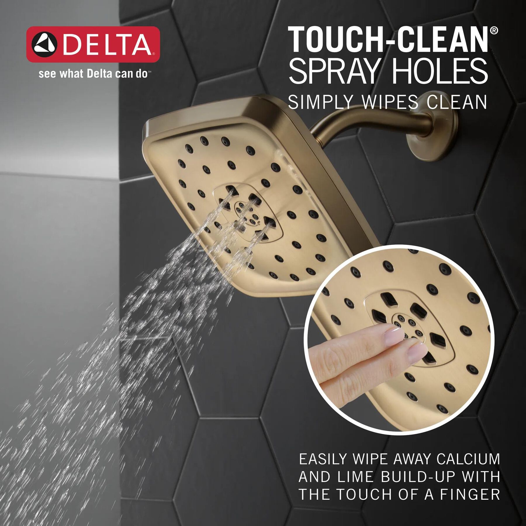 H2Okinetic&reg; 4-Setting Shower Head with Ultrasoak&reg;