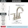 Two Handle Centerset Bathroom Faucet