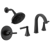 Widespread Lavatory Faucet with 14 Series Shower Trim and Rough Bundle