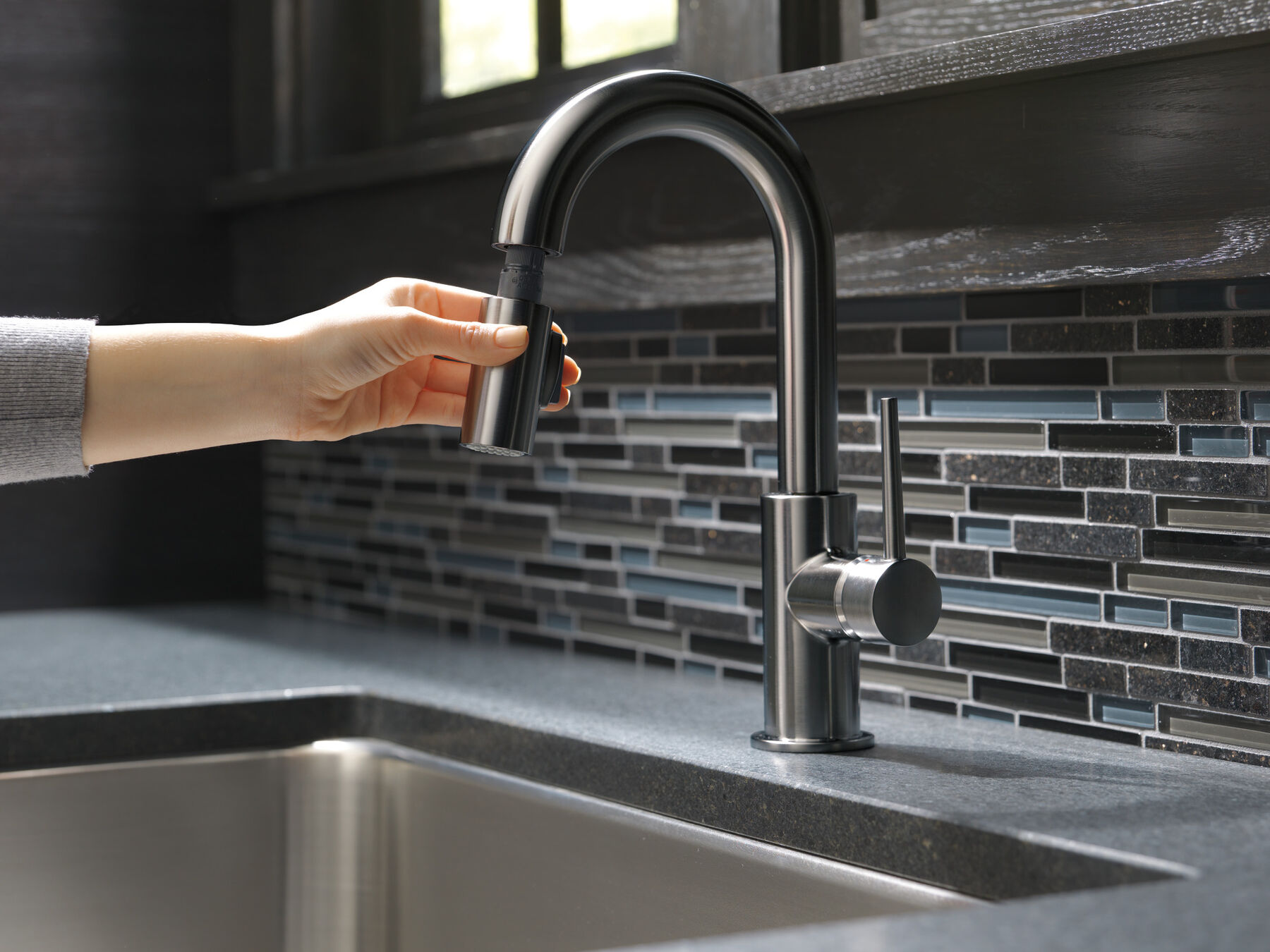 Single Handle Pull-Down Bar/Prep Kitchen Limited Swivel