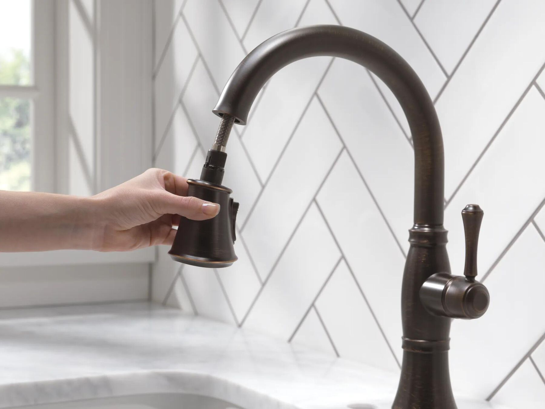 Single Handle Pull-Down Kitchen Faucet with ShieldSpray&reg; Technology (Recertified)