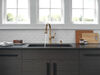 Single Handle Pull-Down Kitchen Faucet with Soap Dispenser and ShieldSpray&reg; Technology