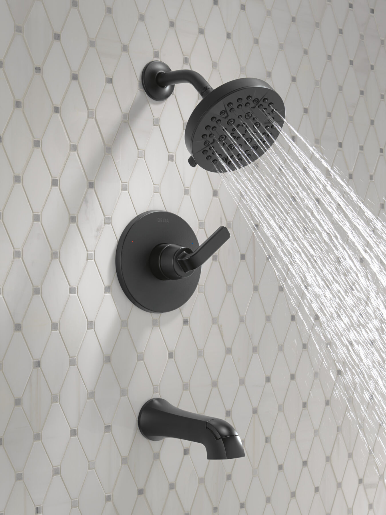 Widespread Lavatory Faucet with 14 Series Tub Shower Trim and Bathroom Accessories Bundle