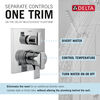 Angular Modern Monitor&reg; 17 Series Valve Trim with 3-Setting Integrated Diverter (Recertified)