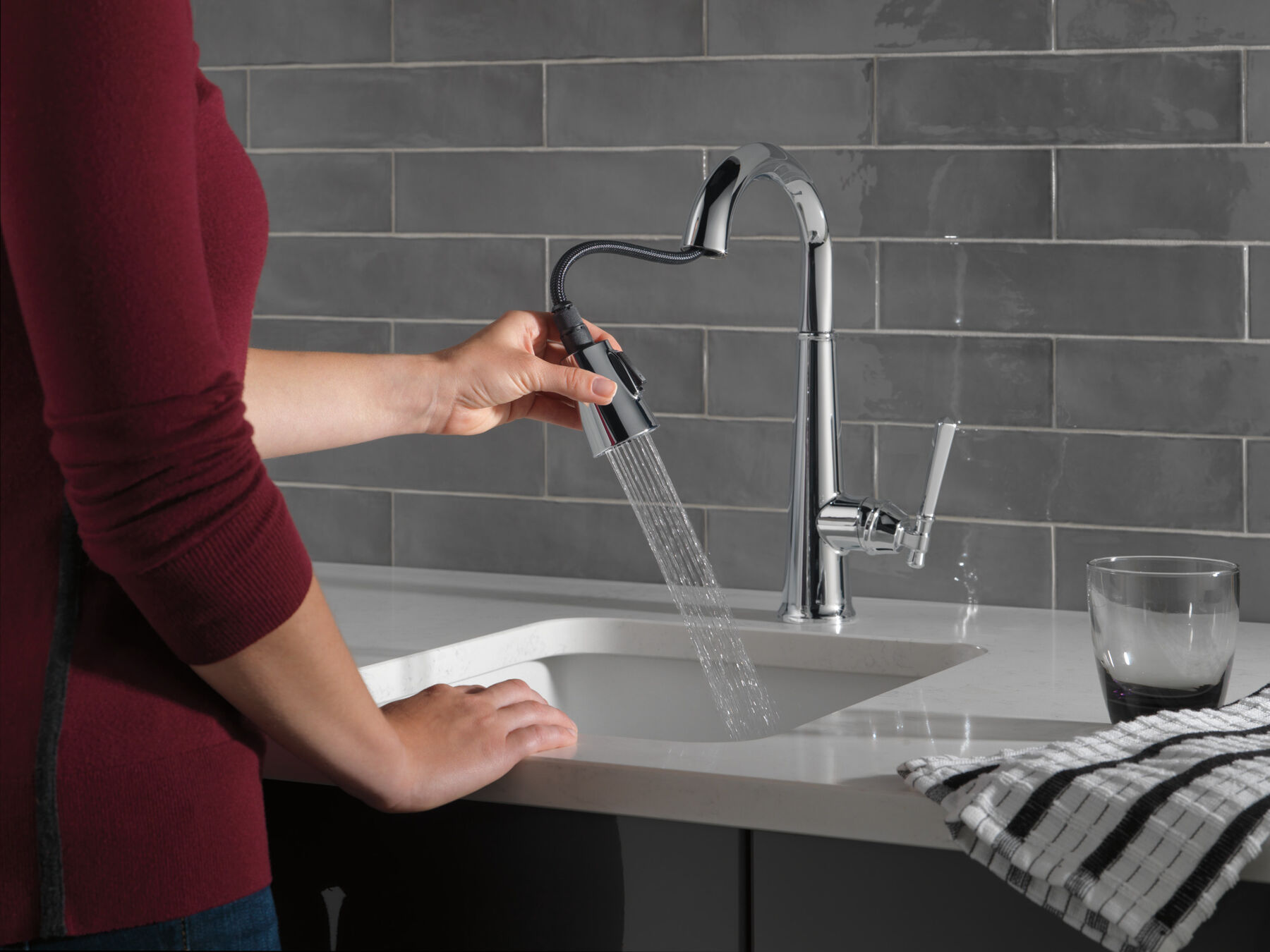 Single Handle Pull-Down Bar/Prep Faucet