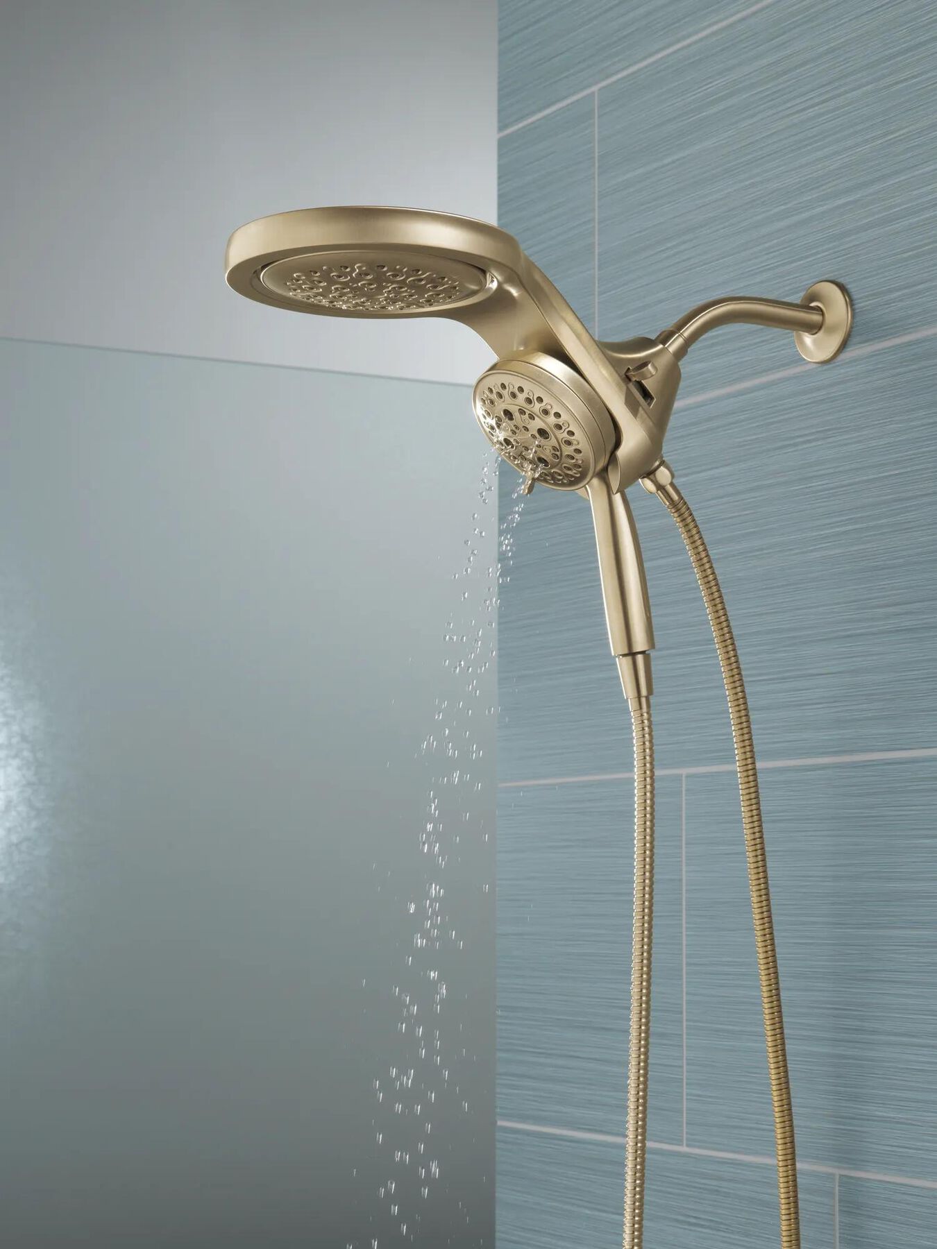 HydroRain&reg; H<sub>2</sub>Okinetic&reg; 5-Setting Two-in-One Shower Head