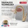 Touch2O with Touchless and VoiceIQ&reg; Technology Single Handle Pull-Down Kitchen Faucet with Soap Dispenser