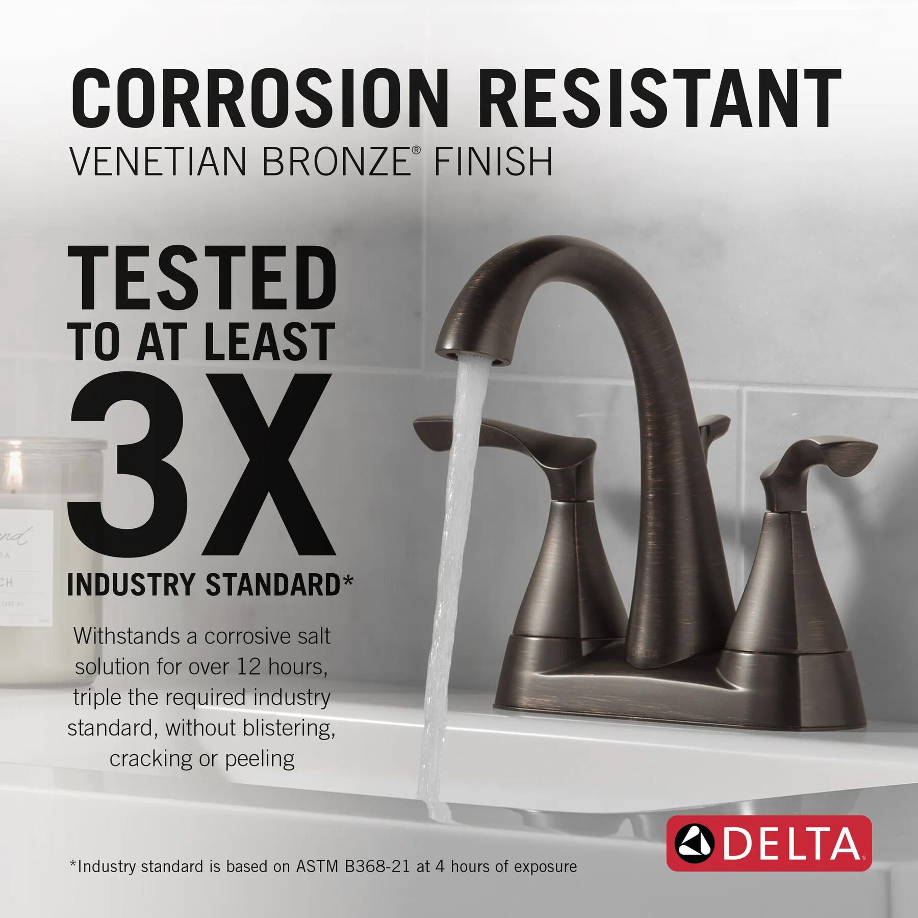 Two Handle Centerset Bathroom Faucet