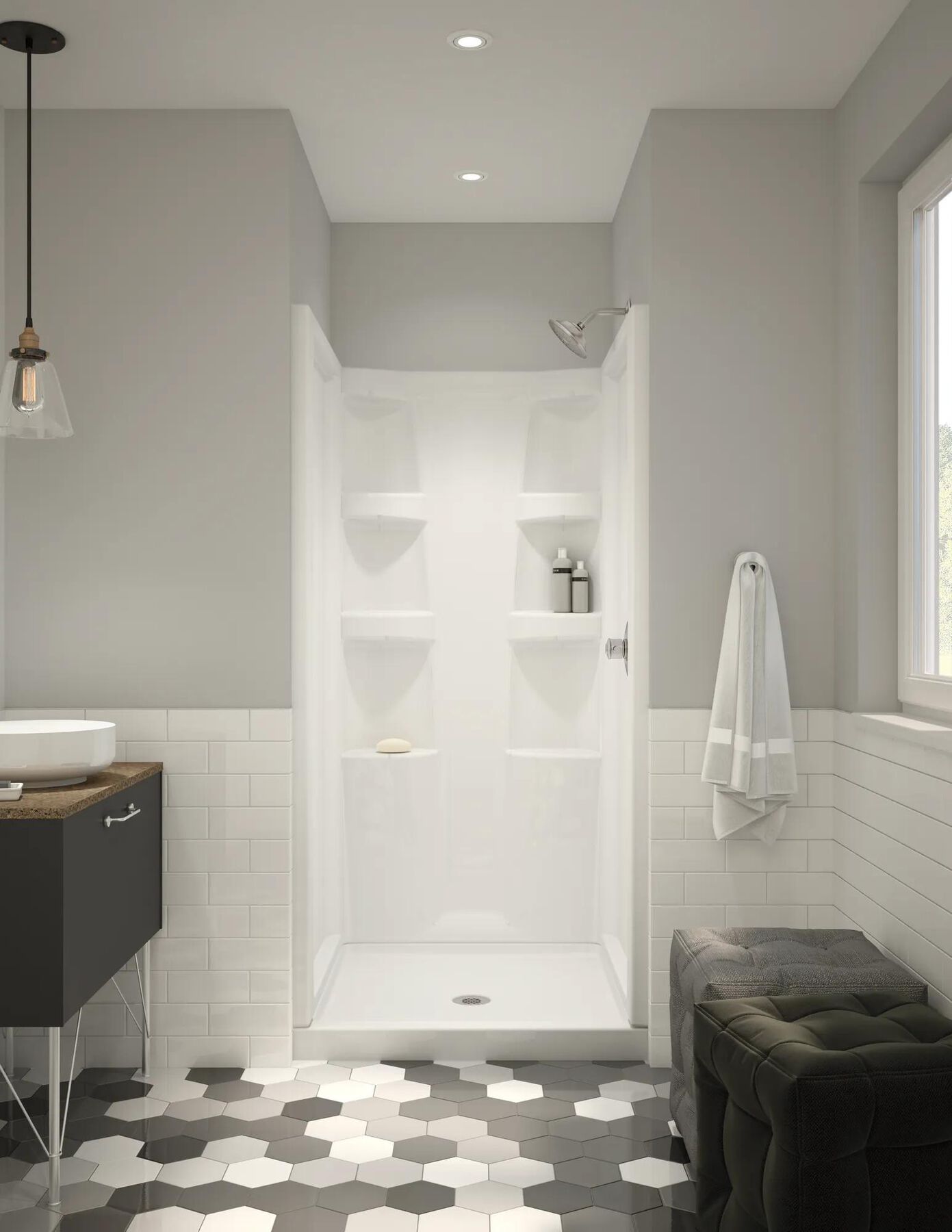 ProCrylic&trade; 36" x 36" Shower Base