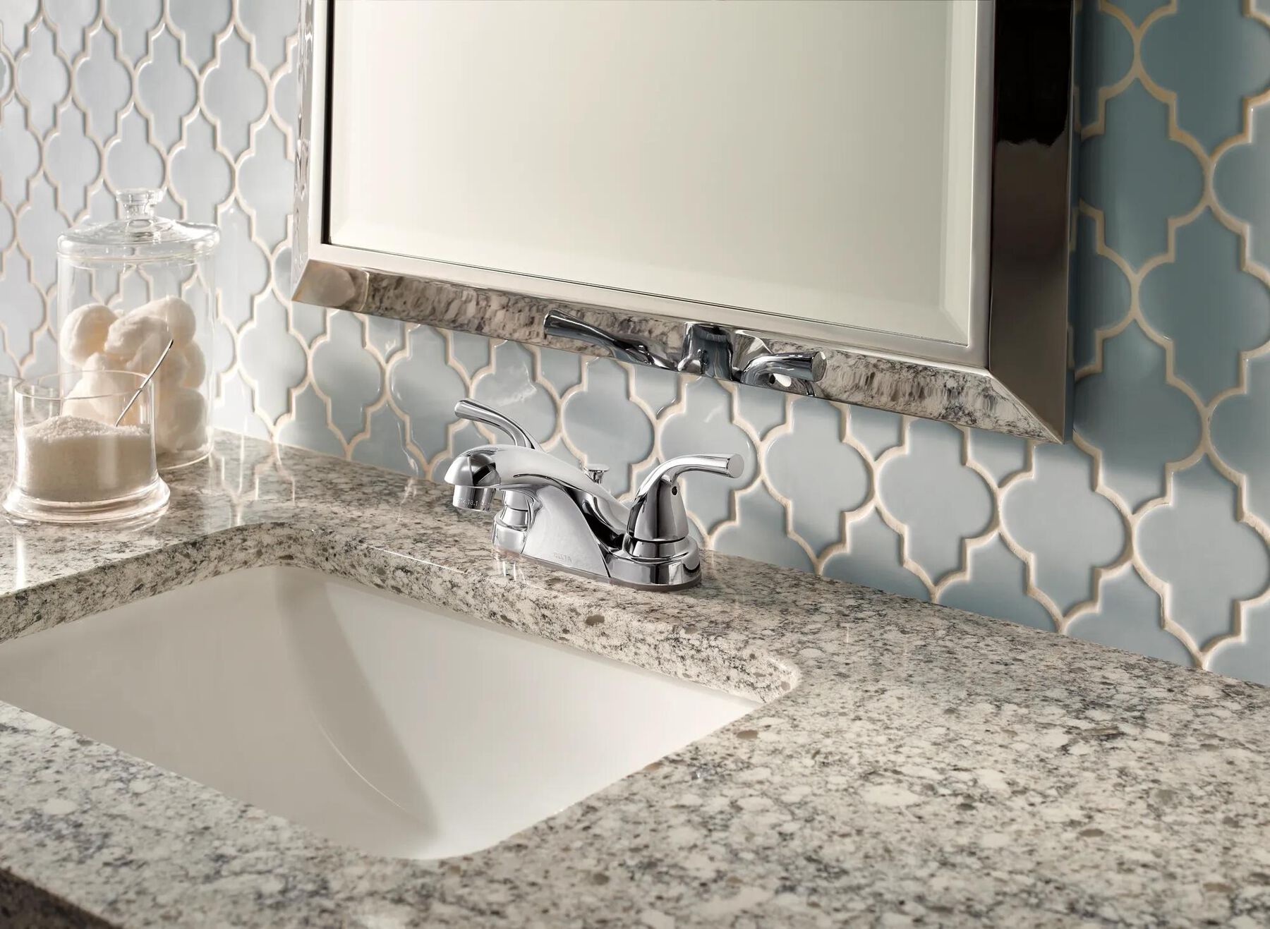 Two Handle Centerset Bathroom Faucet