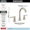 Two Handle Widespread Bathroom Faucet