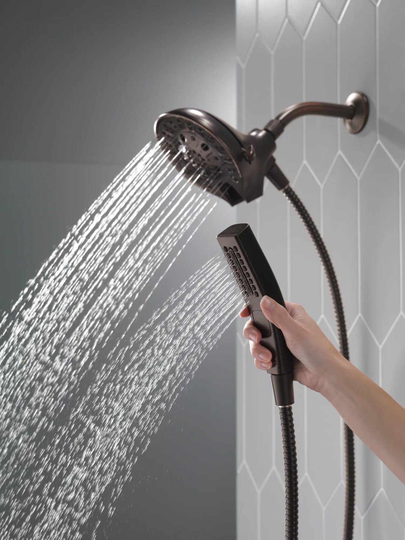 H2Okinetic&reg;&nbsp;In2ition&reg;&nbsp;5-Setting Two-in-One Shower