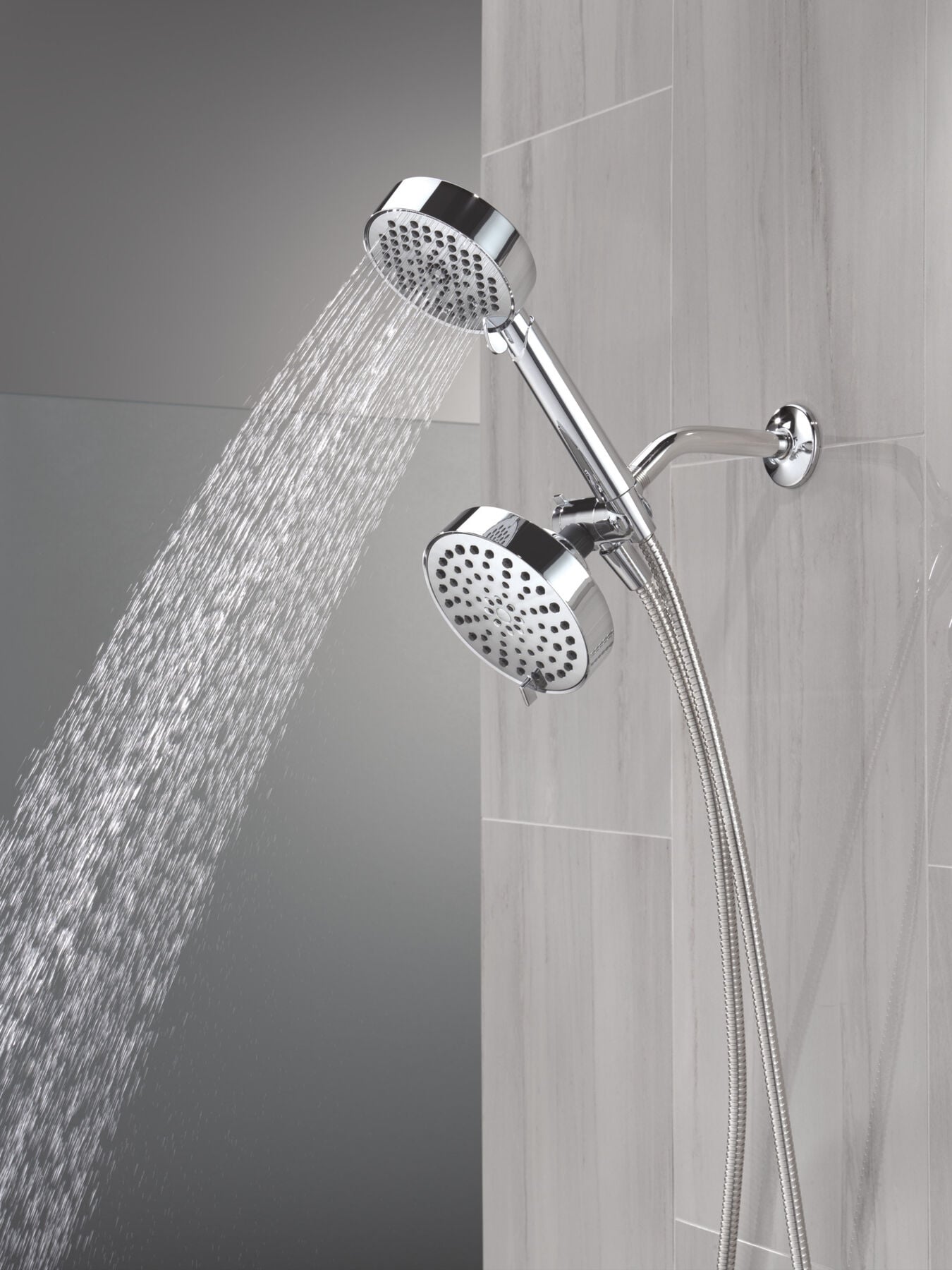 5-Setting Two-in-One Combination Shower with Additional Mount