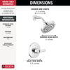 Widespread Lavatory Faucet with 14 Series Shower Trim and Bathroom Accessories Bundle