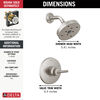 Widespread Lavatory Faucet with Shower Trim Bundle - 14 Series
