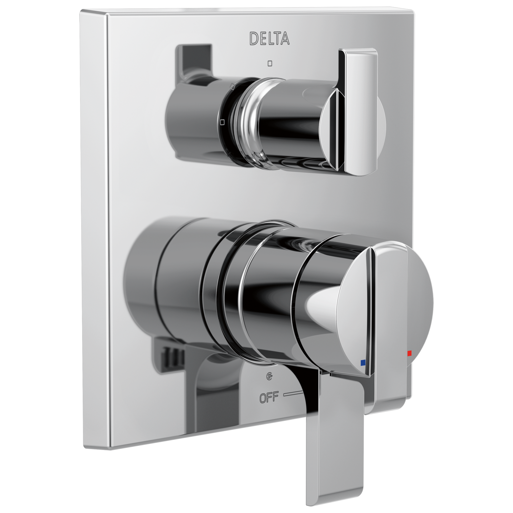Angular Modern Monitor&reg; 17 Series Valve Trim with 3-Setting Integrated Diverter
