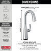 Single Handle Pull-Down Bar/Prep Faucet with Touch<sub>2</sub>O&reg; Technology