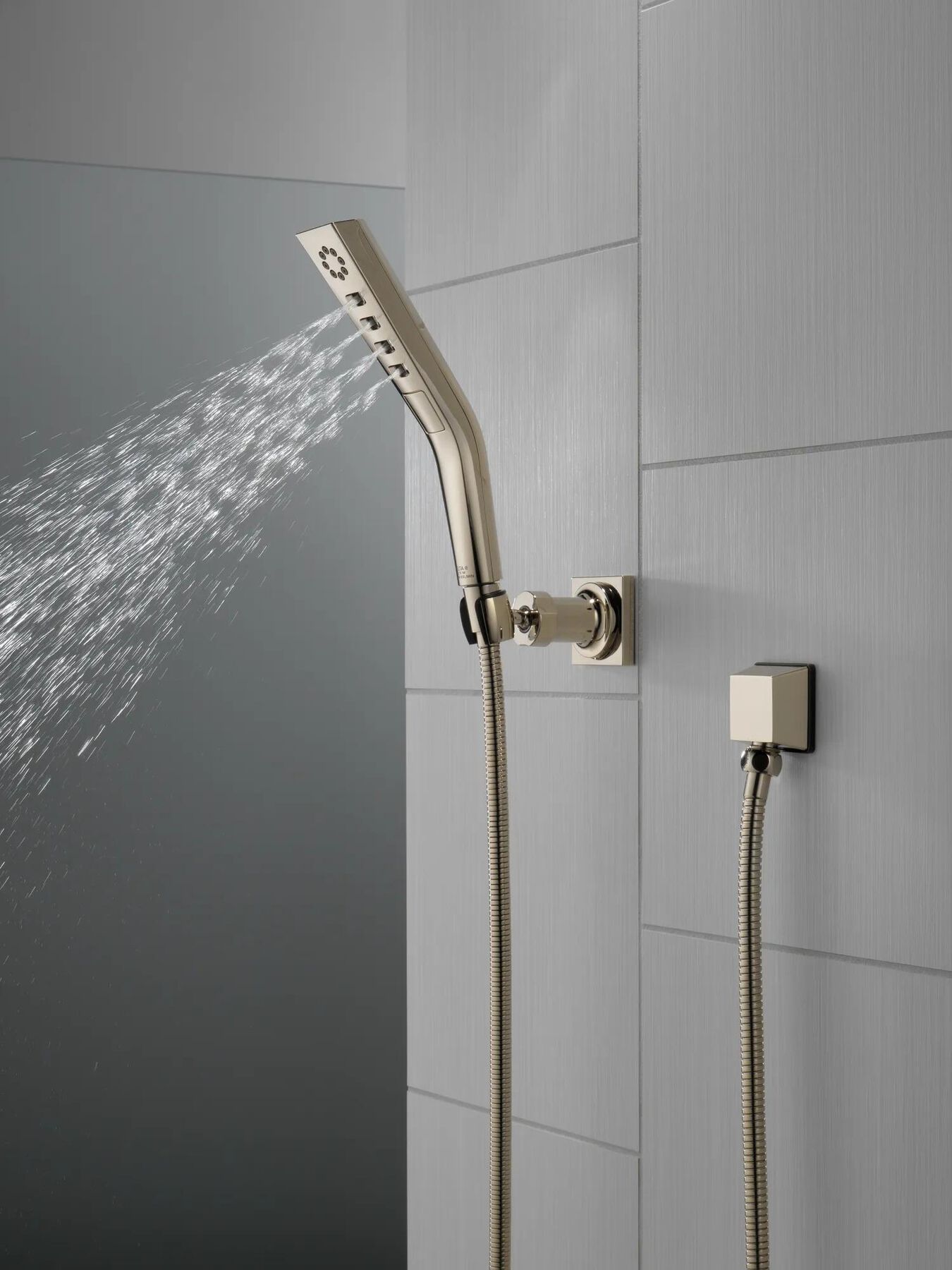H<sub>2</sub>Okinetic&reg; 3-Setting Wall Mount Hand Shower