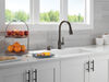 Single Handle Pull-Down Kitchen Faucet with Soap Dispenser and ShieldSpray Technology