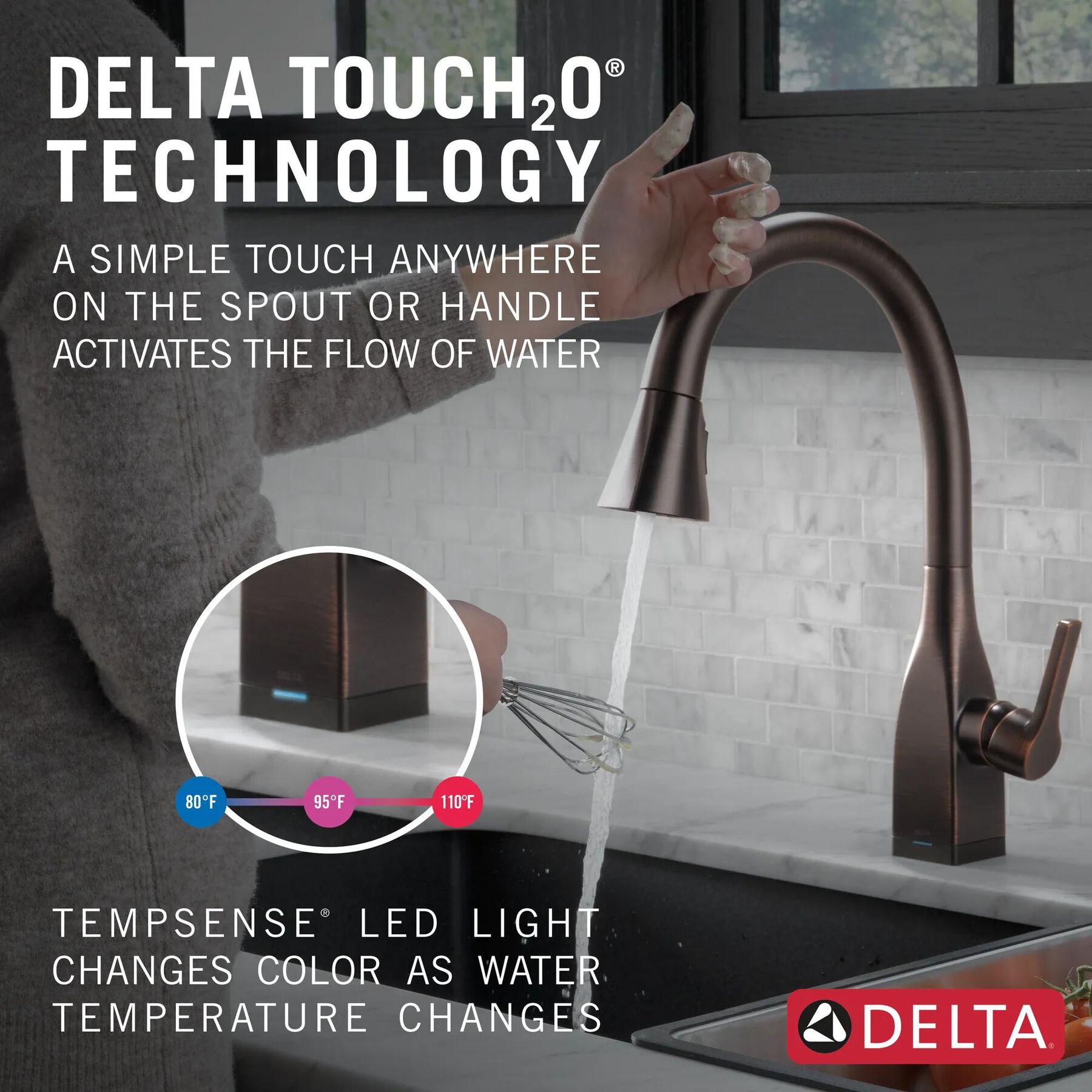 Single Handle Pull-Down Kitchen Faucet with Touch<sub>2</sub>O&reg; and ShieldSpray&reg; Technologies