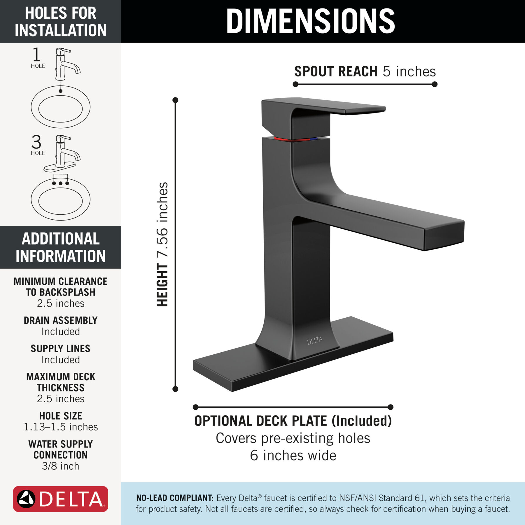 Single Handle Bathroom Faucet