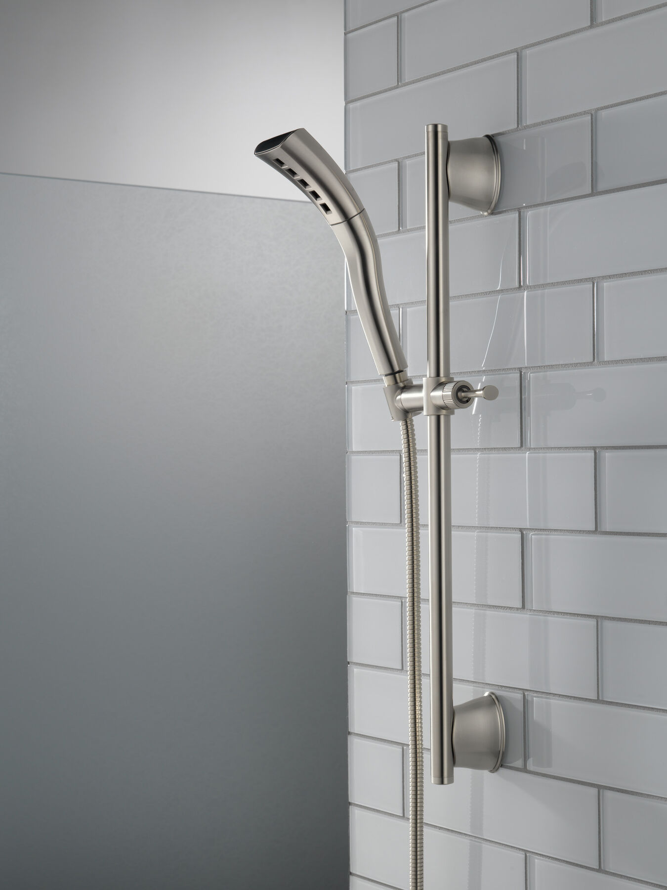 H<sub>2</sub>Okinetic&reg; Single-Setting Slide Bar Hand Shower